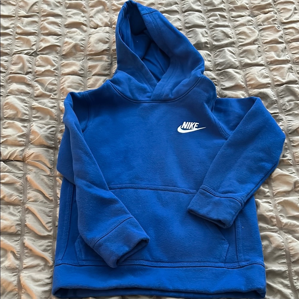 Nike Blue Hooded Pullover Sweatshirt for Kids
